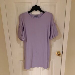 Zara Trafaluc Light Purple Short Sleeve Dress
